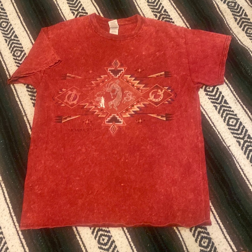 🎉 3 for $20 Vintage 90s Acid Washed Moab Utah Tee